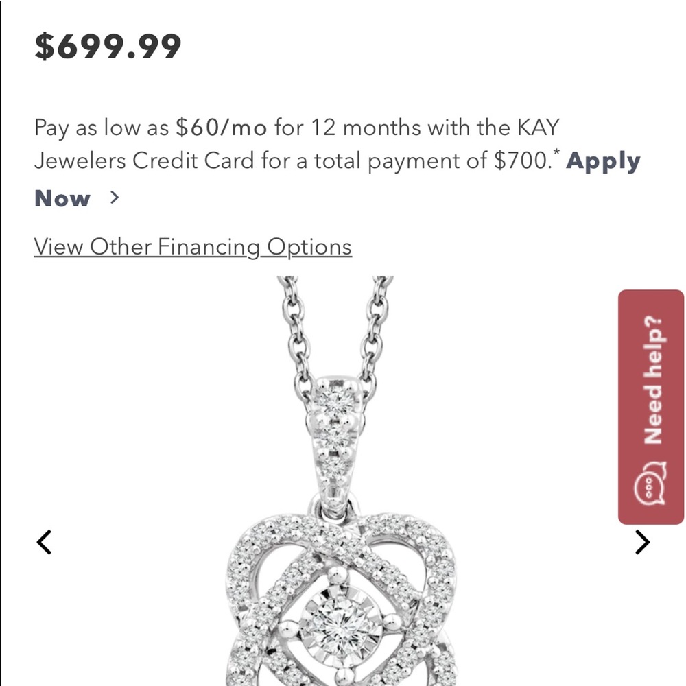 Kay center of me necklace